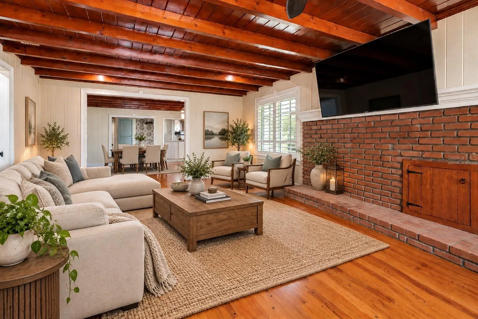 Virtually Staged Living Room