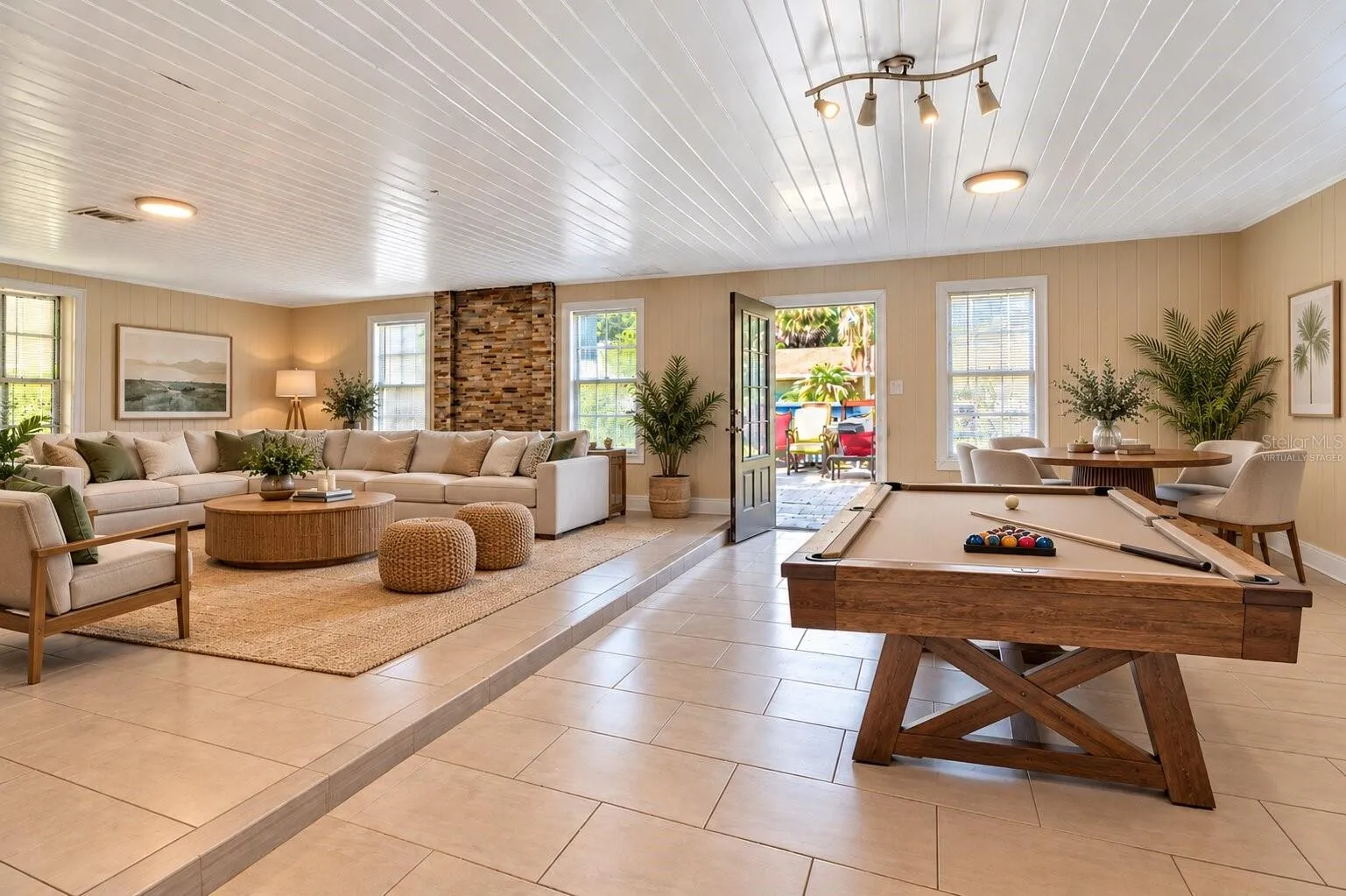 Virtually Staged Backroom/ Bonus Room