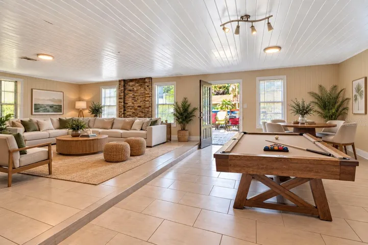 Virtually Staged Backroom/ Bonus Room