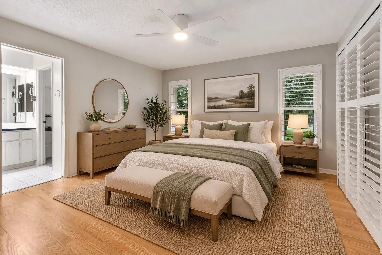 Virtually Staged Second Bedroom