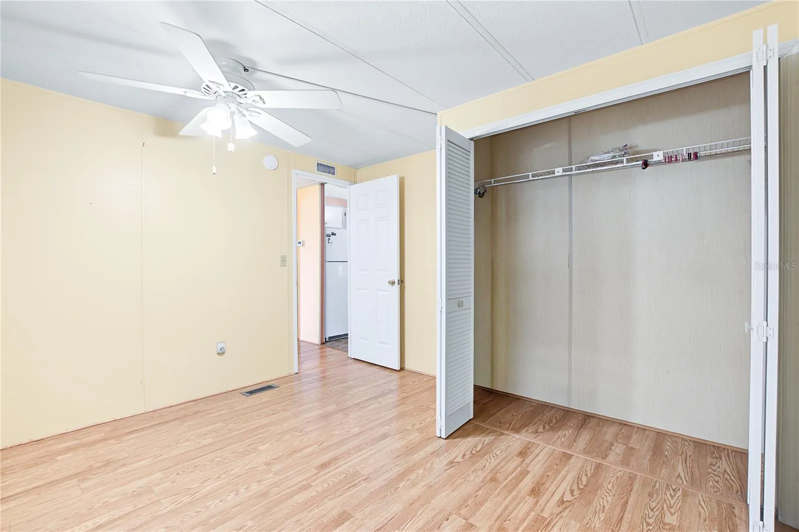 spacious closet in guest room