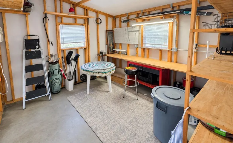 workshop and storage