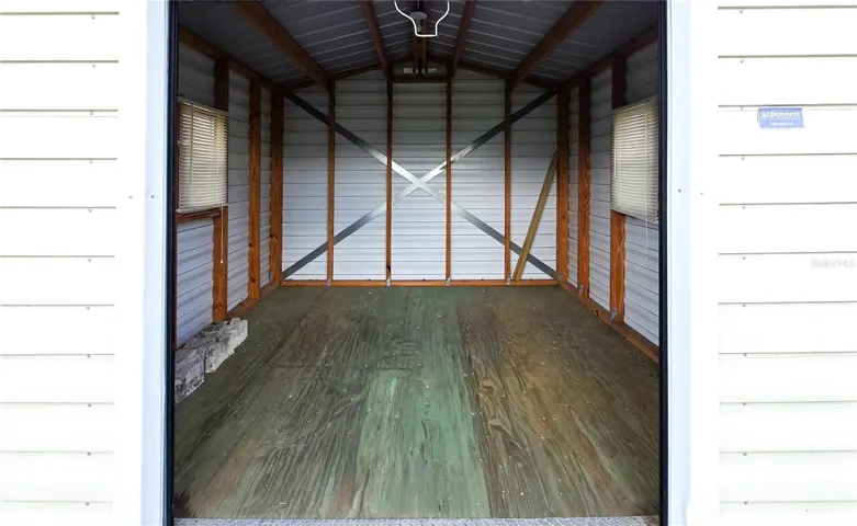inside the 10x10 shed