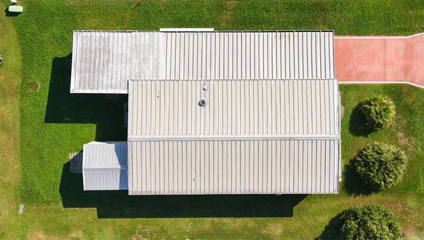 metal roof over.