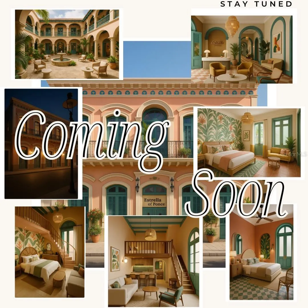 Boutique hotel concept rendering (illustrative only, not current condition)