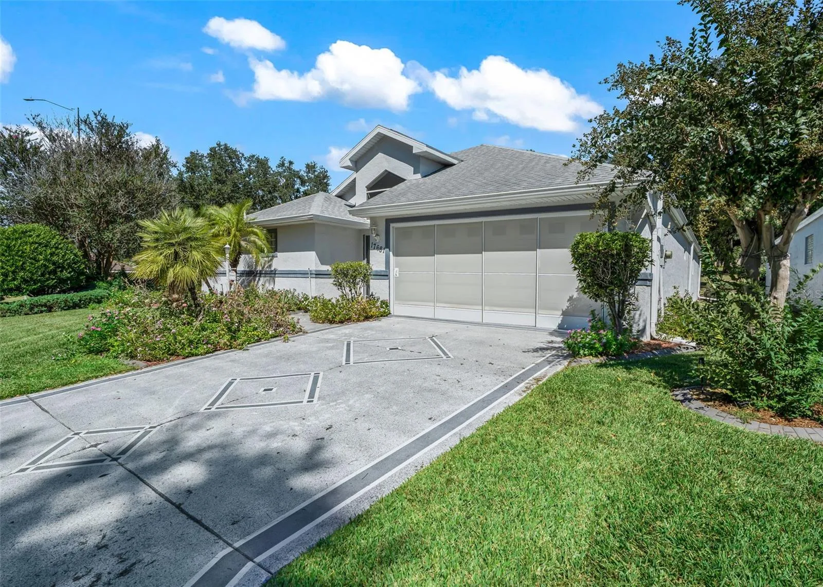 Painted Concrete Driveway