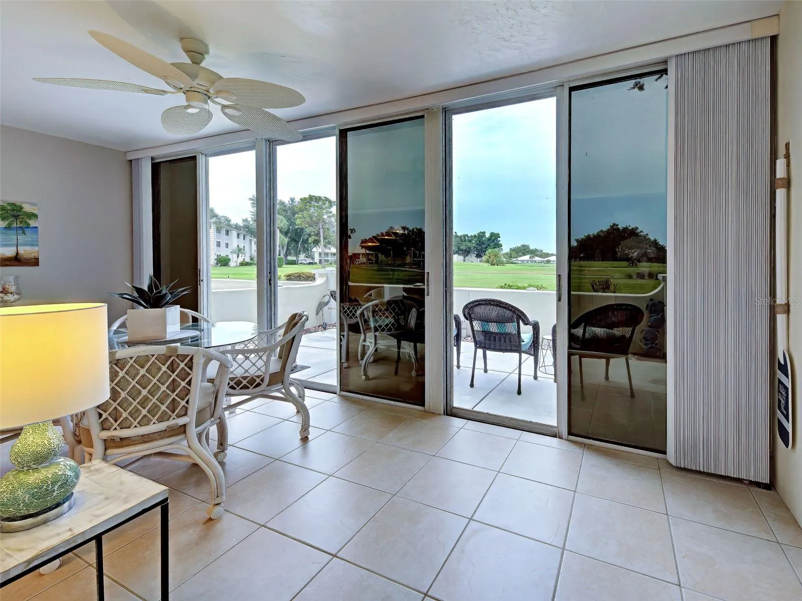 Enclosed Lanai with view of Golf Course