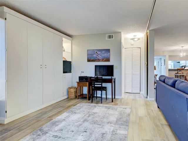 The versatility in this condo is great!  Use this space and have a larger living room or pull the foldable wall out and it creates a guest ensuite complete with its own bathroom