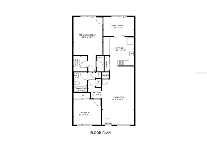 Unit #222 Floor plan 1035 sq ft
