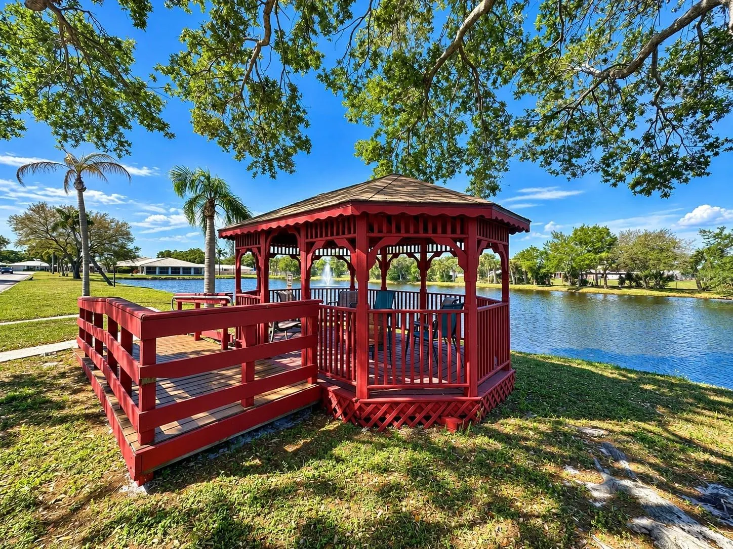 Gazebo Overlooking Lake