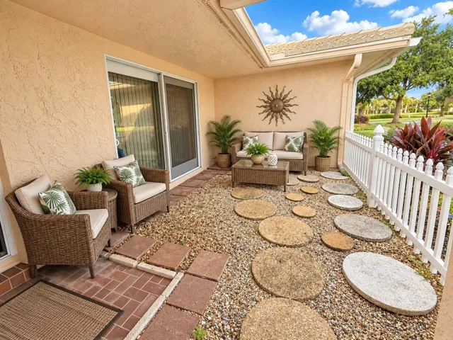 Virtually Staged Front Patio