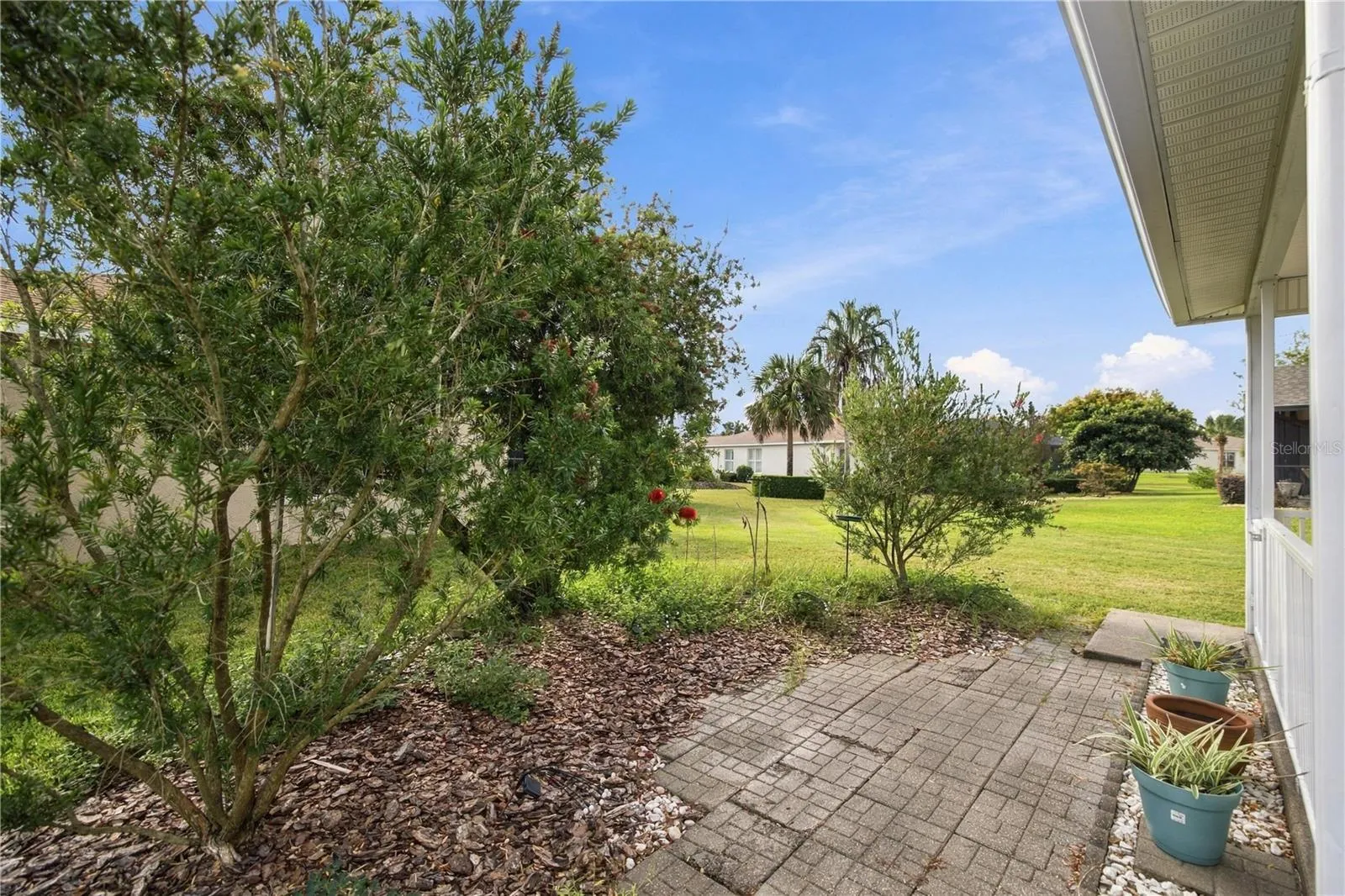 Garden off patio