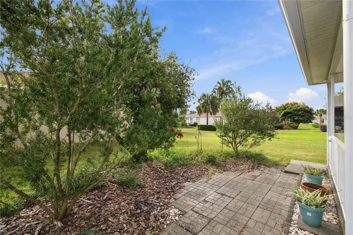 Garden off patio