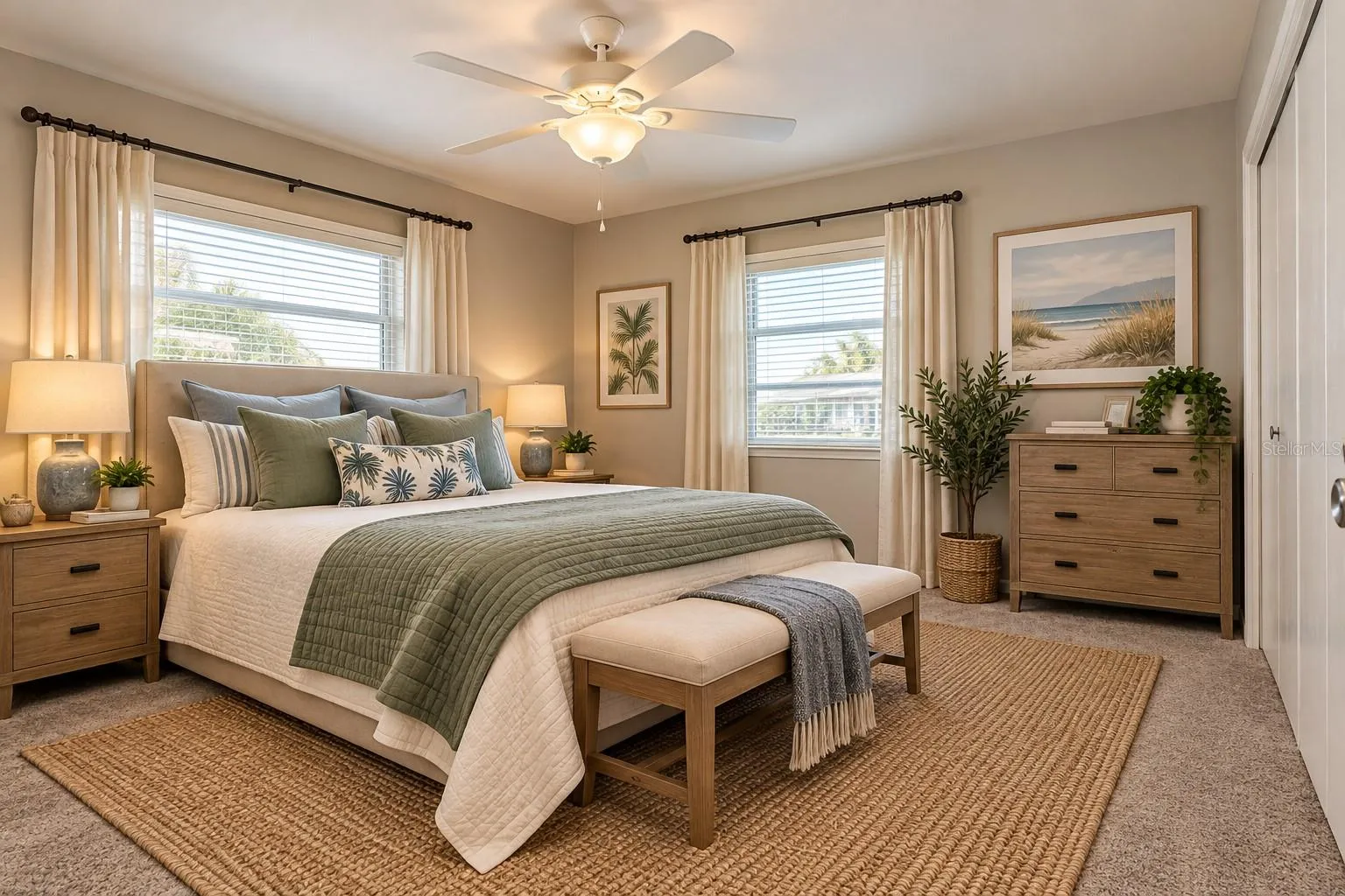 Staged Primary Bedroom