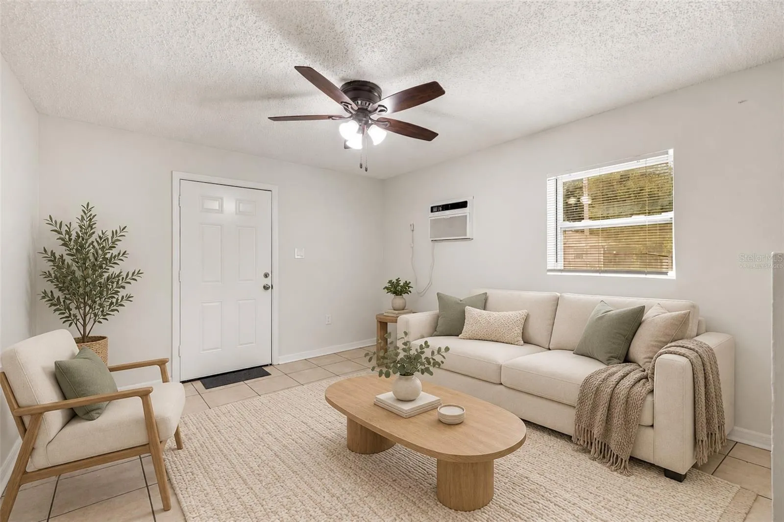 Unit A - Virtually Staged Living Room