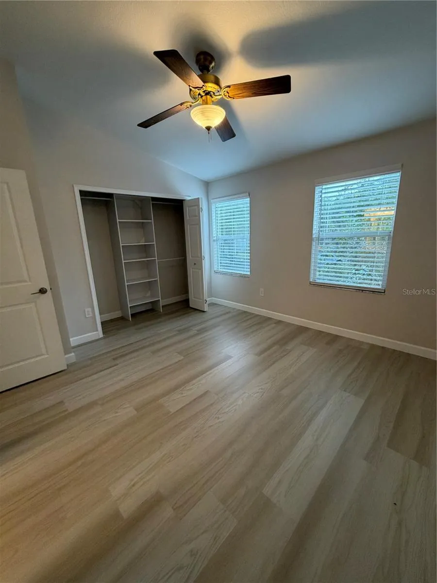 Primary 2  LVP Flooring - Vaulted ceiling - Remodeled adjoining bathroom