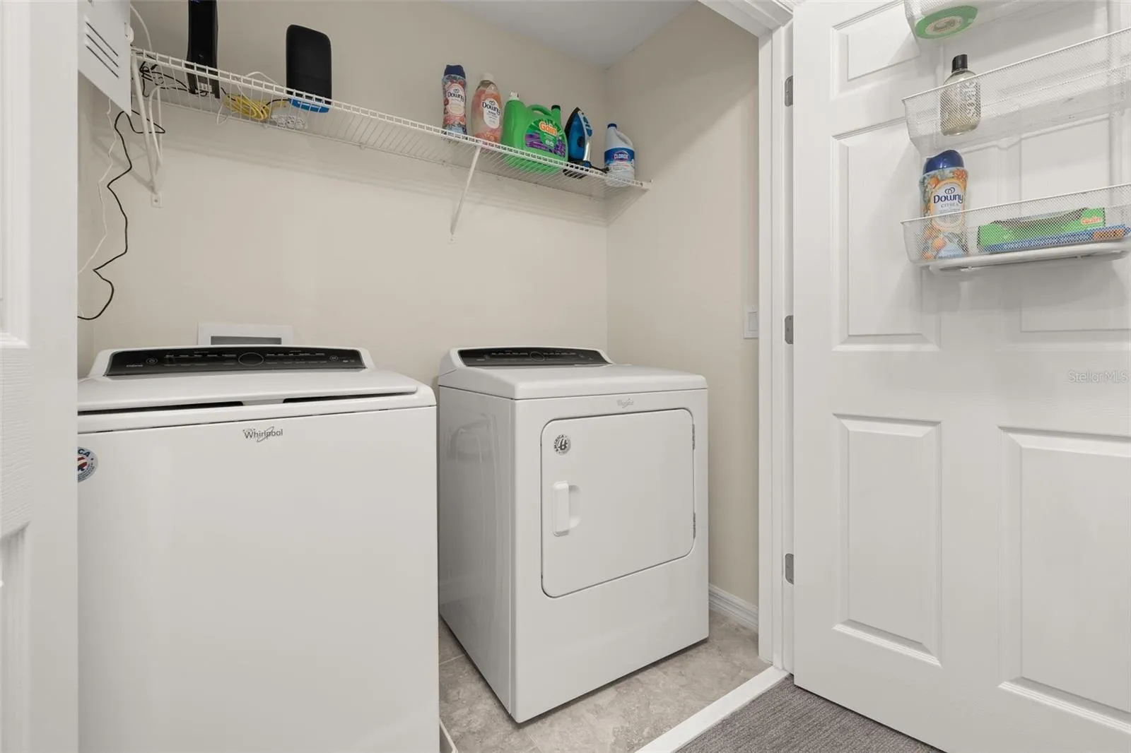 Upstairs laundry closet