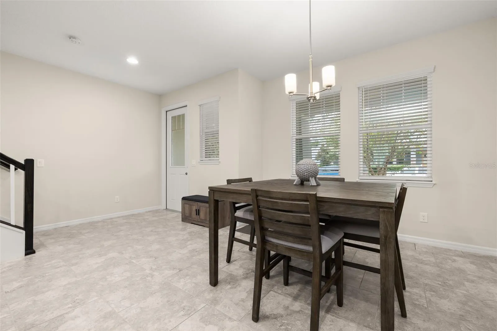 Large dining space next to the kitchen