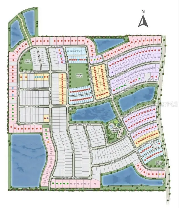 The Waters at Center Lake Ranch Community Sitemap