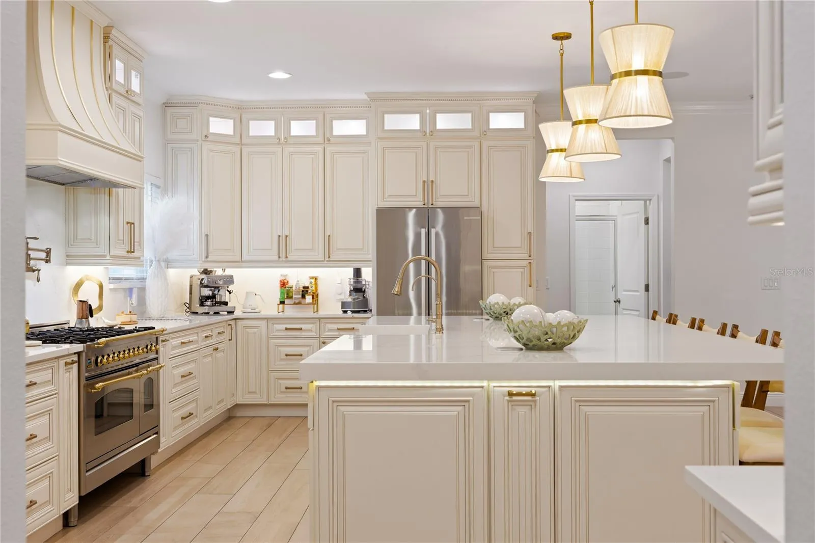 Kitchen Island Underlighting &amp; Storage