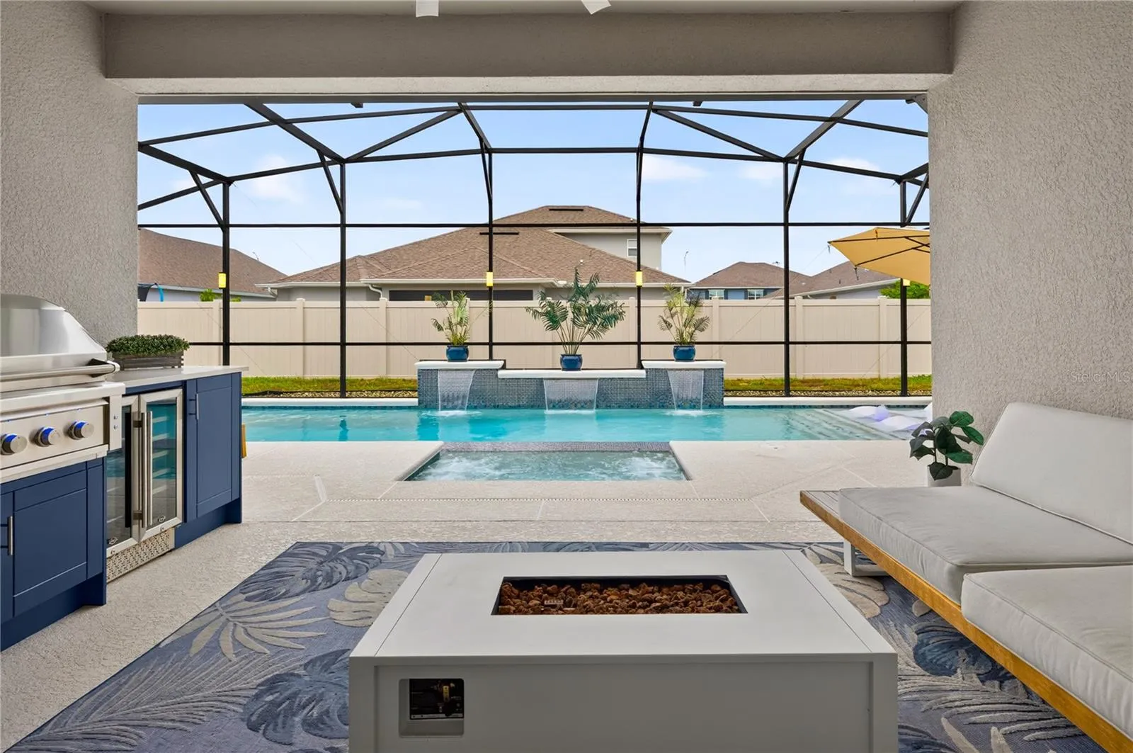 Covered Patio + Outdoor Kitchen