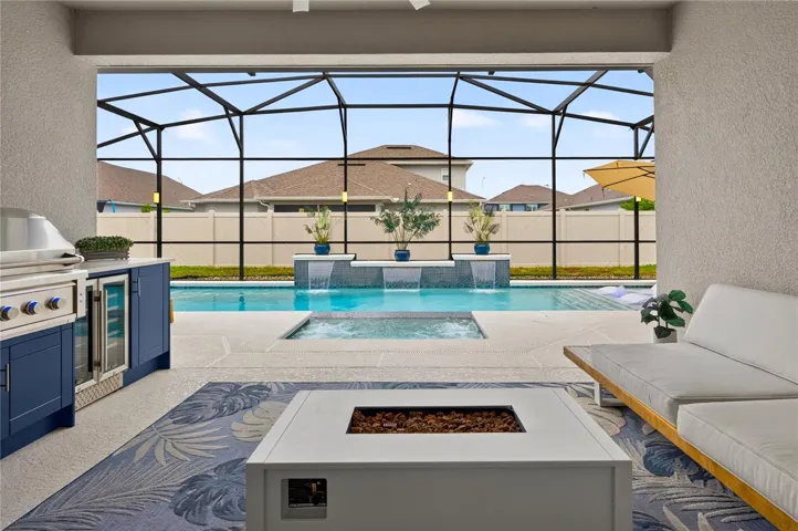 Covered Patio + Outdoor Kitchen