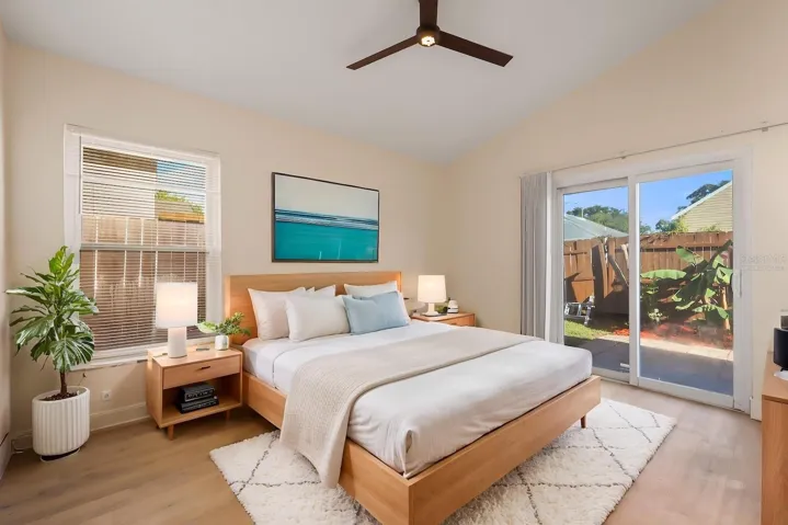 Virtually staged / Primary Bedroom