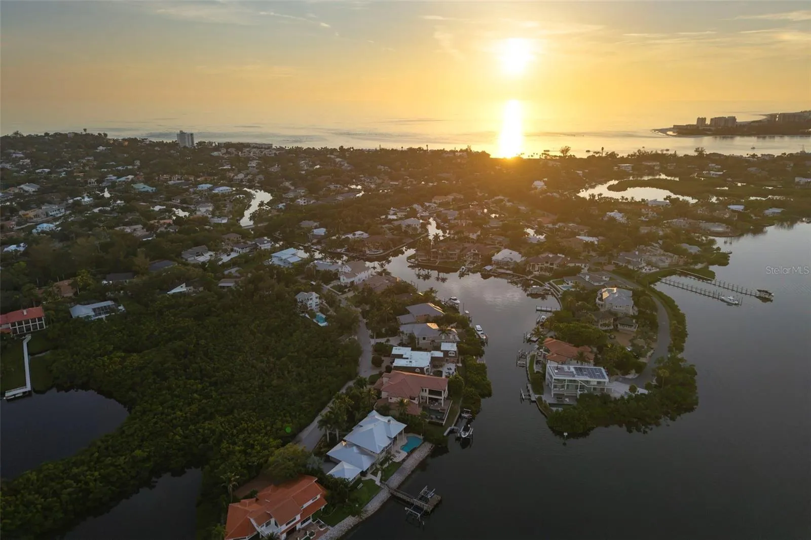 Sunsets along the canal