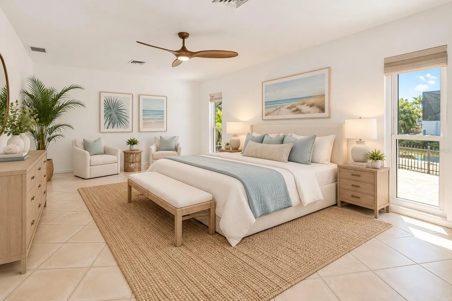 Virtual Staging for Primary Bedroom