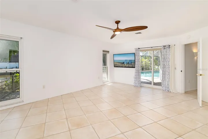 Primary Bedroom with entry to pool