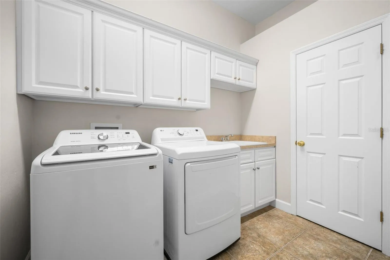 Laundry room off of the garage