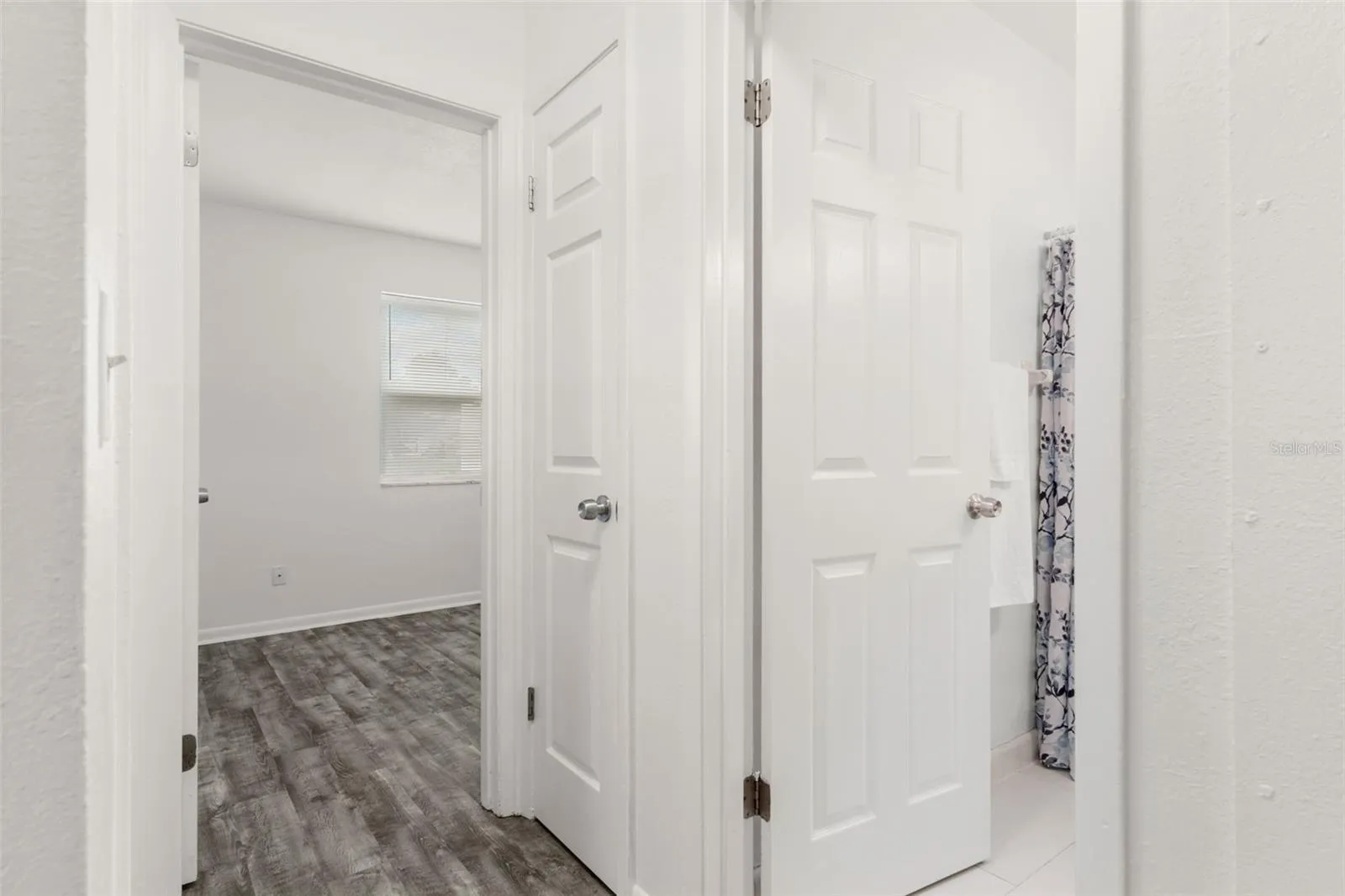 Hall to Bathroom and Bedroom