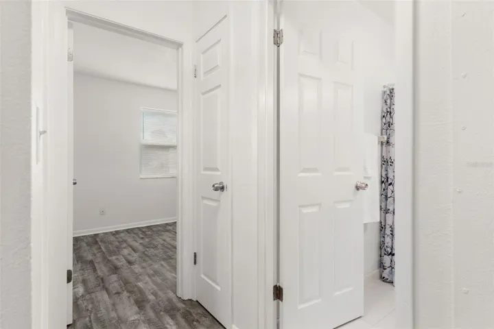 Hall to Bathroom and Bedroom