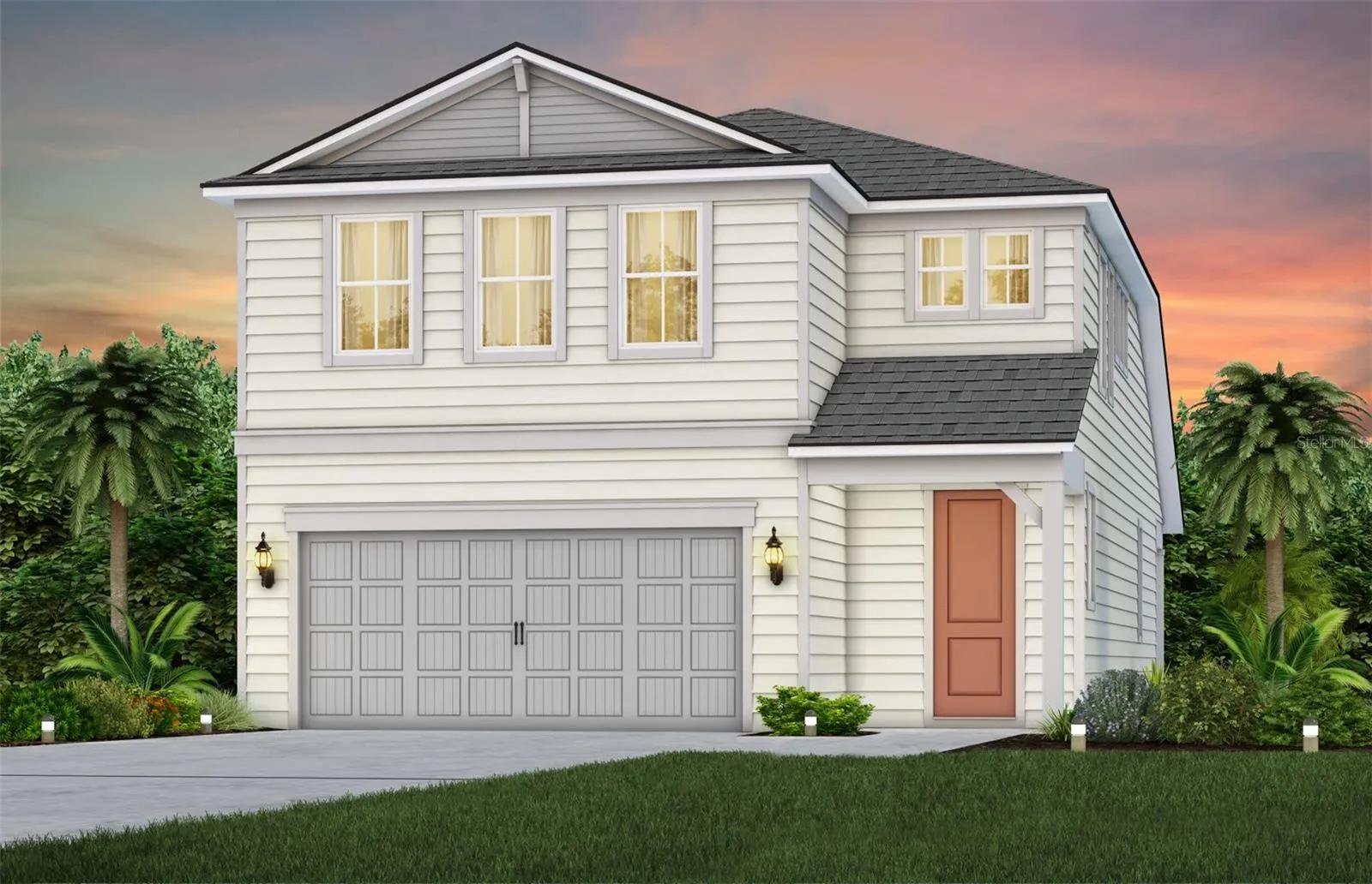 Rendering of home, color scheme is for representation purposes only.