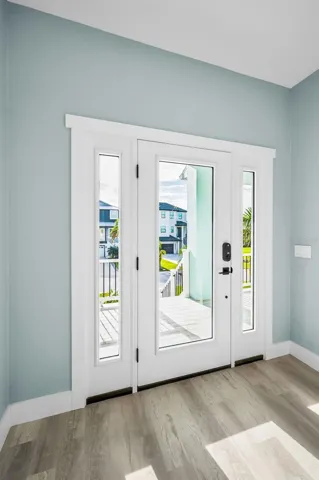 Foyer - Hurricane door and Luxury Vinyl