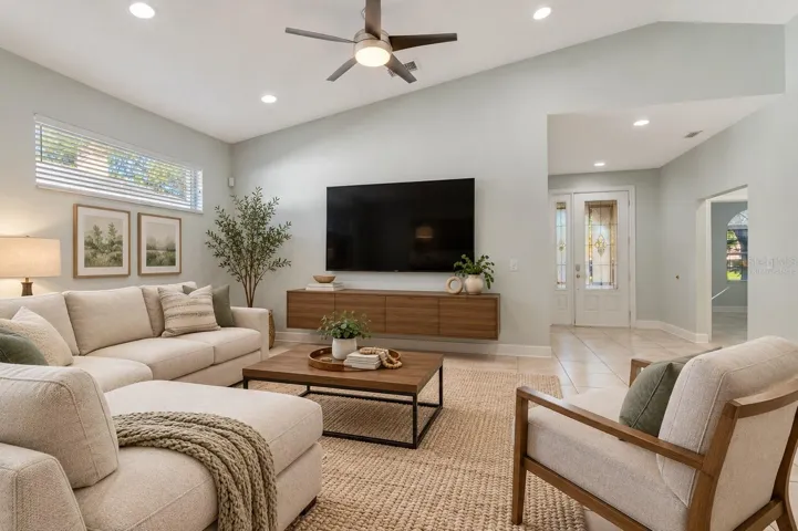 Virtually Staged Living Room