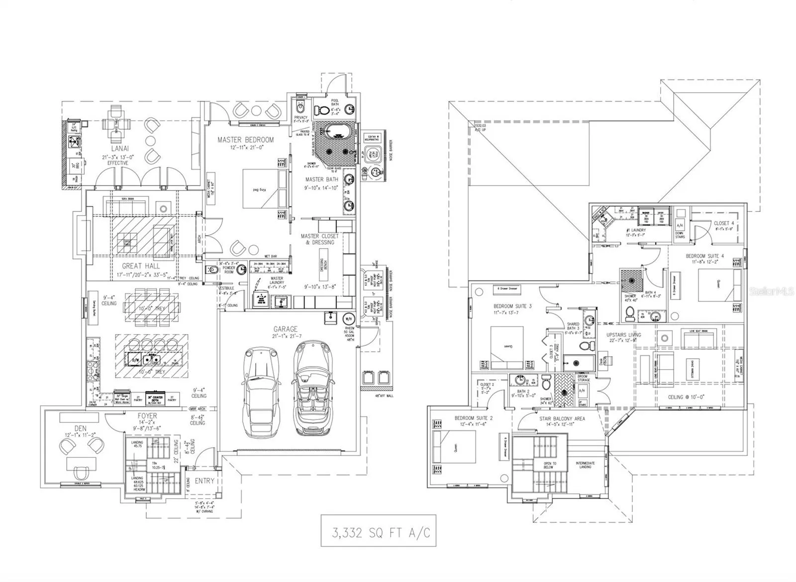 First and Second Floor Plan