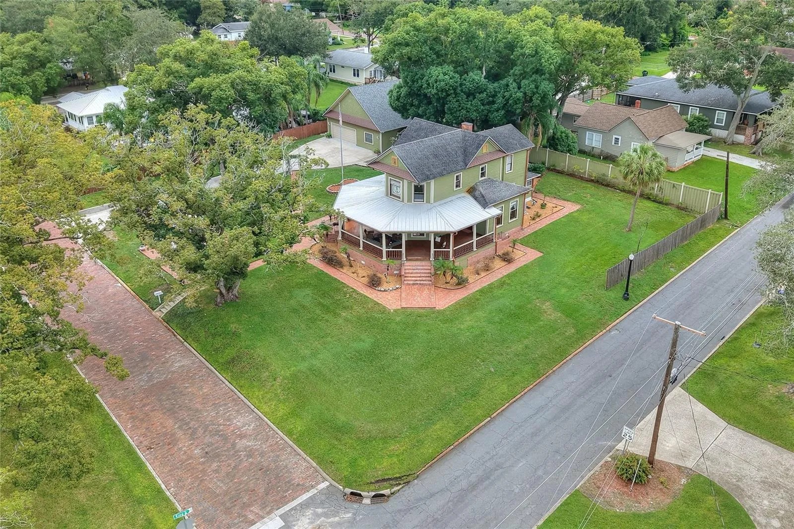 Corner lot on almost half an acre