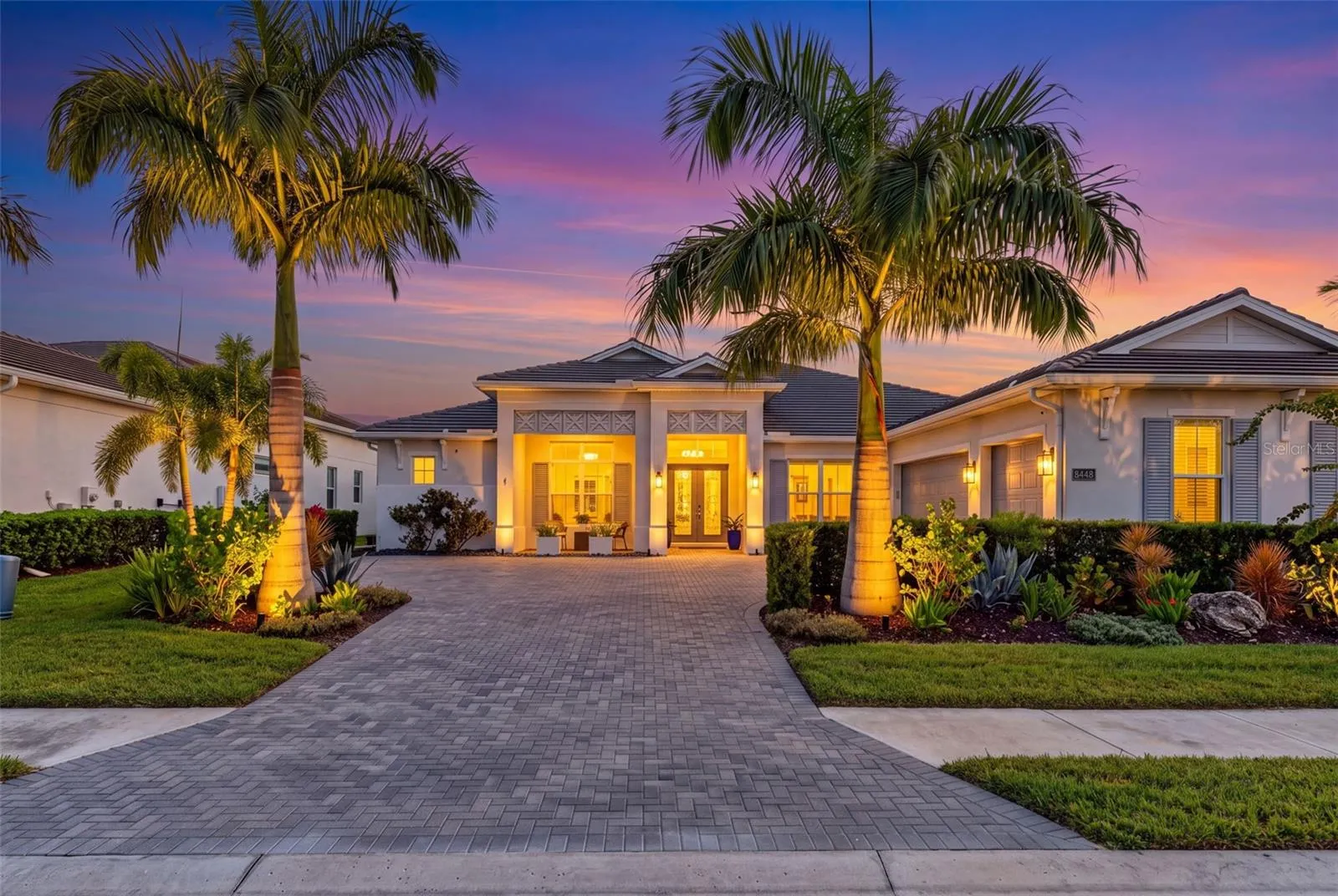 Illuminated Twilight Exterior