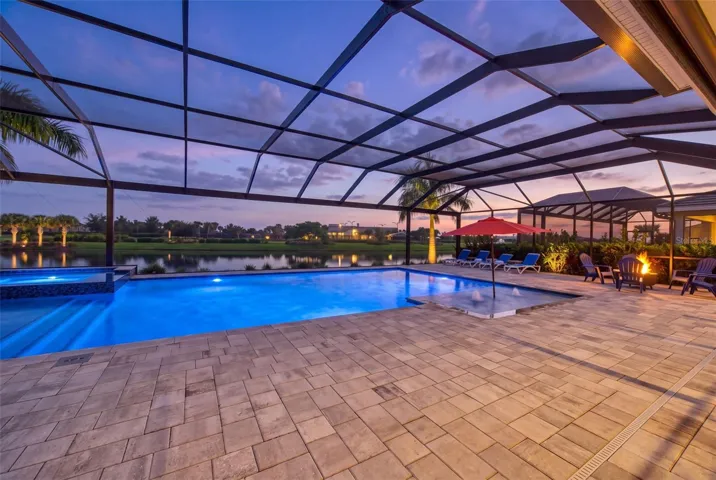 Evening Pool Views