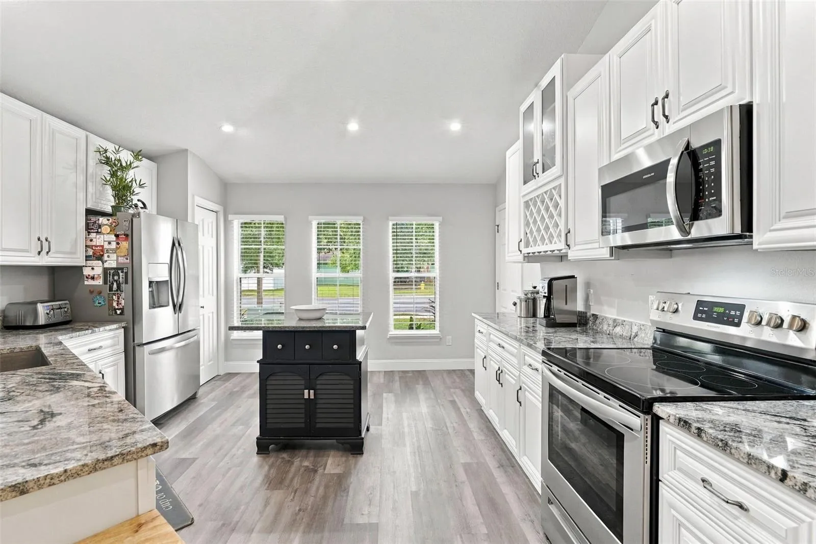 This huge kitchen has been completely remodeled!