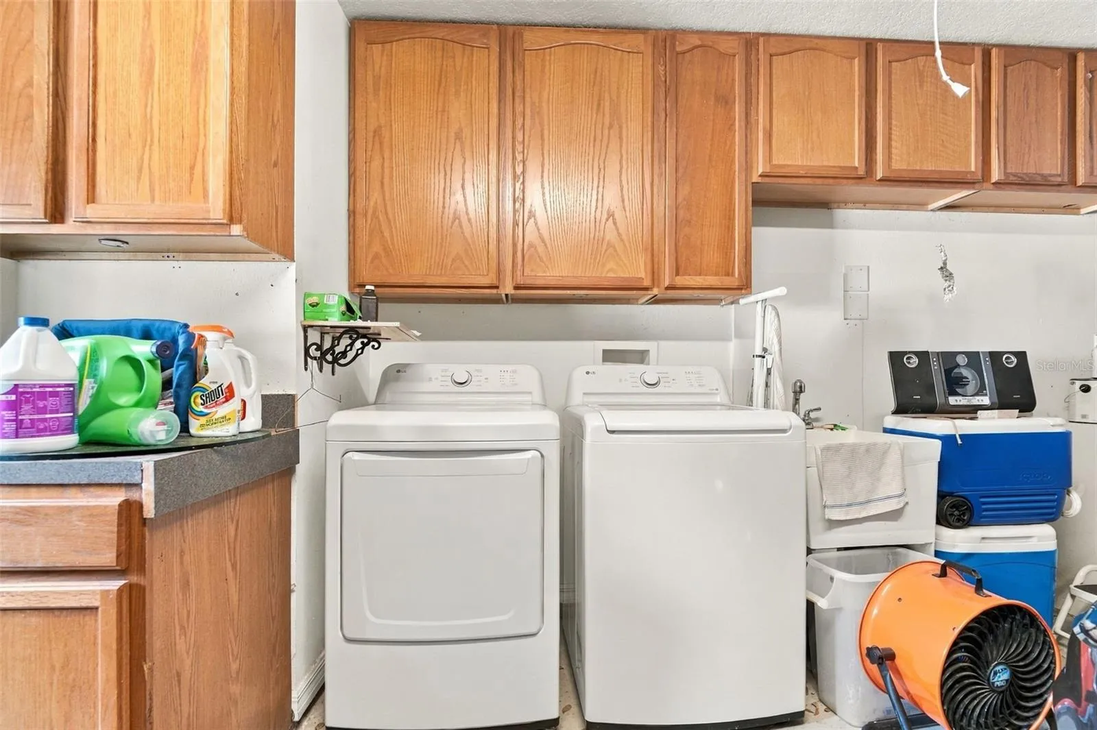 The washer and dryer DO stay with your new home.