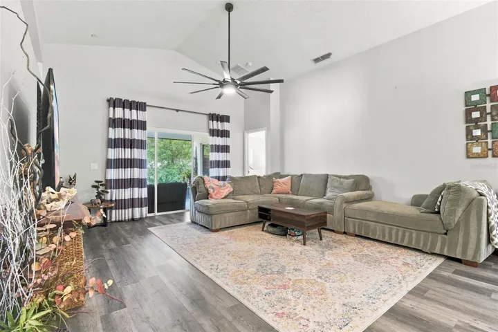 Main living area from entrance to bedrooms #2 and #3.