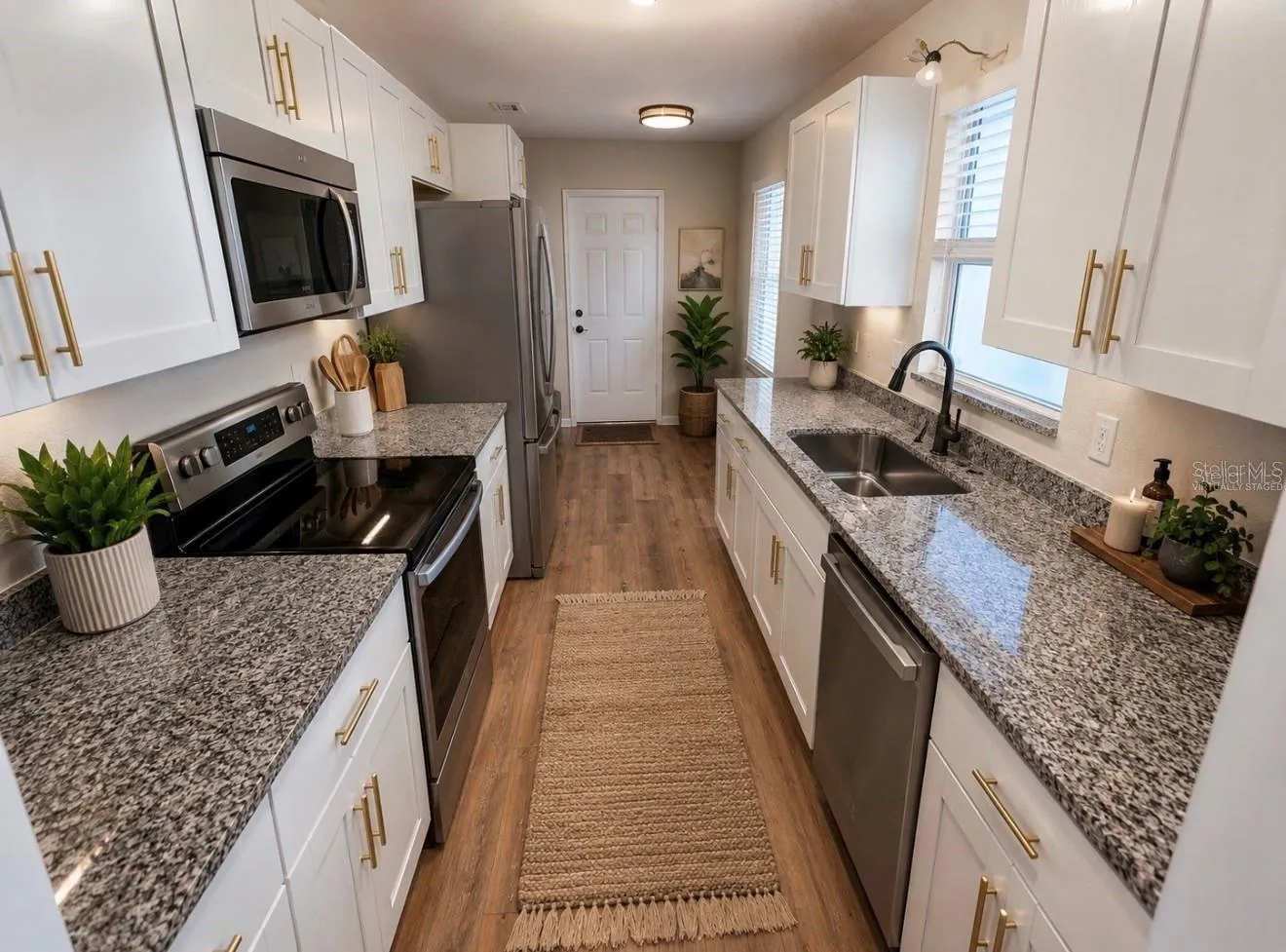 Staged kitchen