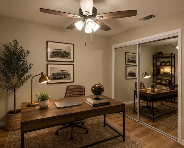 Staged office