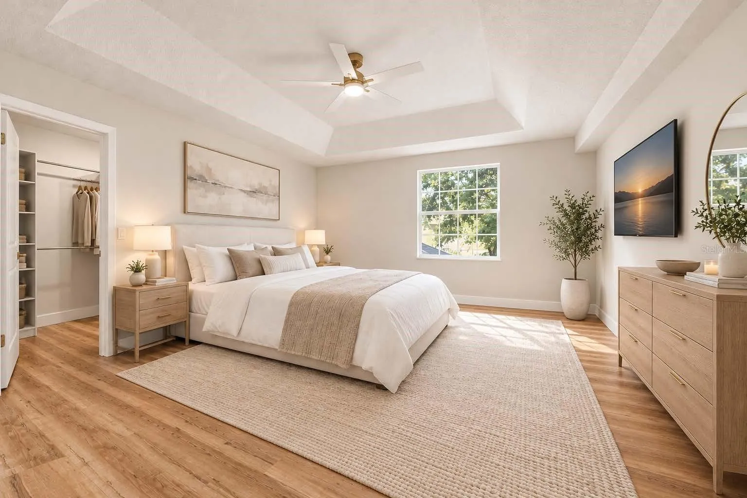 Staged Master Suite