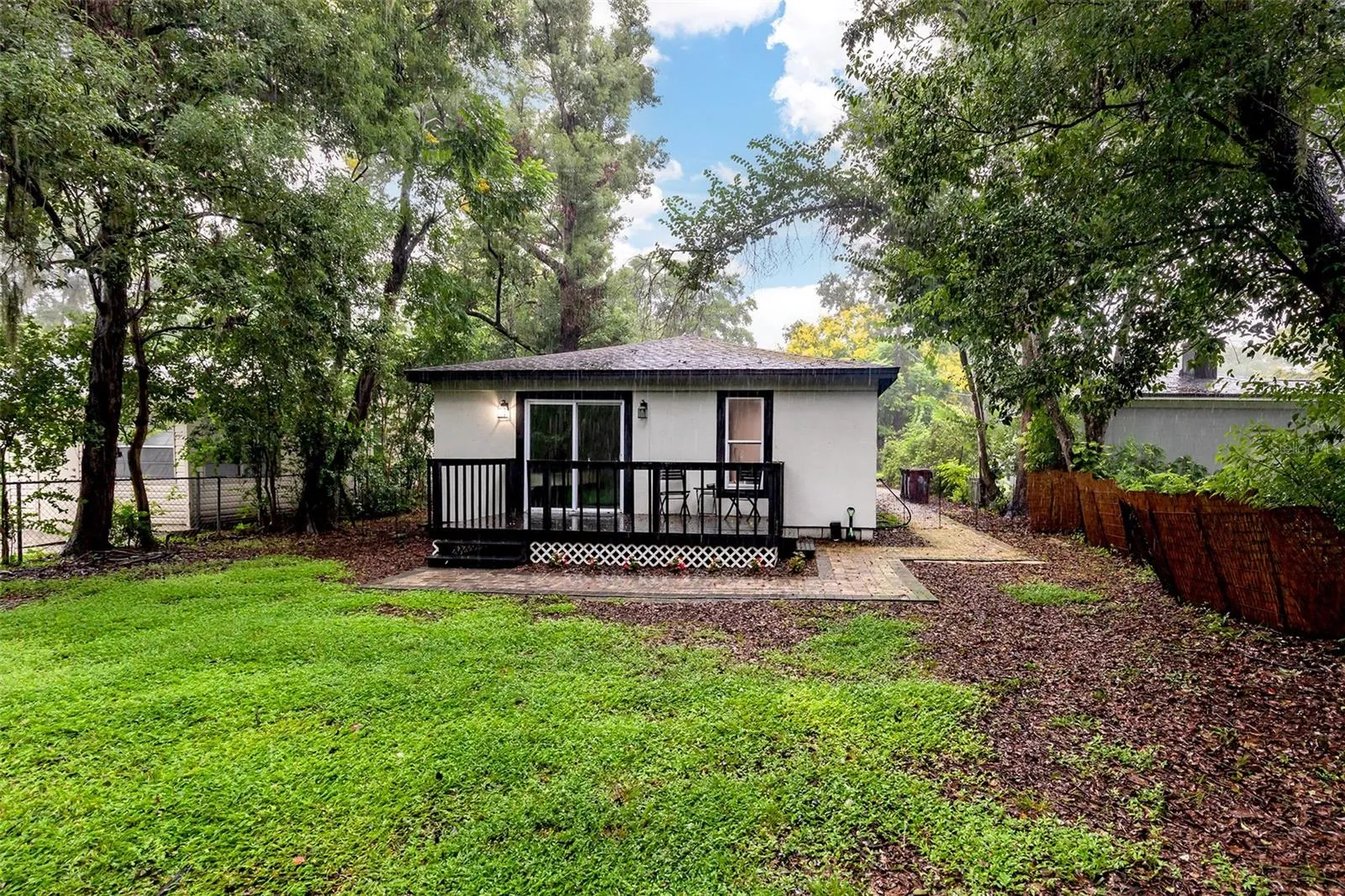 Backyard + Open Wood Deck