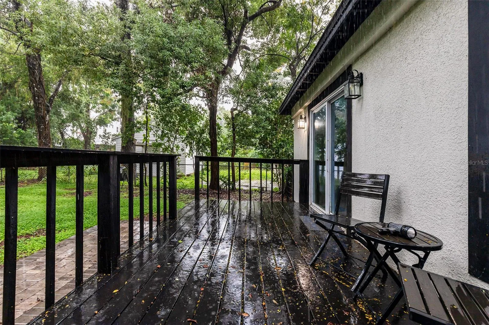 Backyard + Open Wood Deck