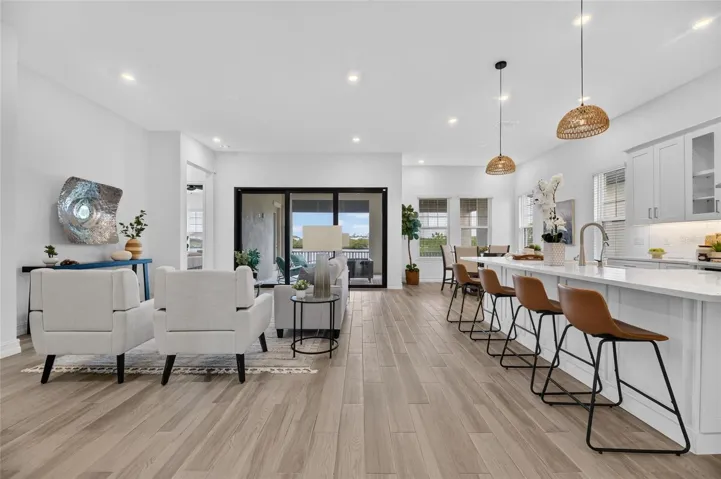 Kitchen and Living Room