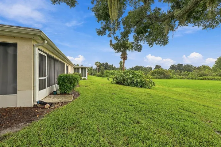 The back of the home
